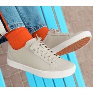 KIZIK Irvine Plus Sneaker Mens 10 Doeskin Pristine Faux Leather Beige Shoes NEW